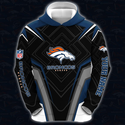 Denver Broncos Combo Hoodie And Sweatpants Custom Your Name, Sport Hoodie Sweatpants Set, Sport Gifts For Fans ETRG-62591