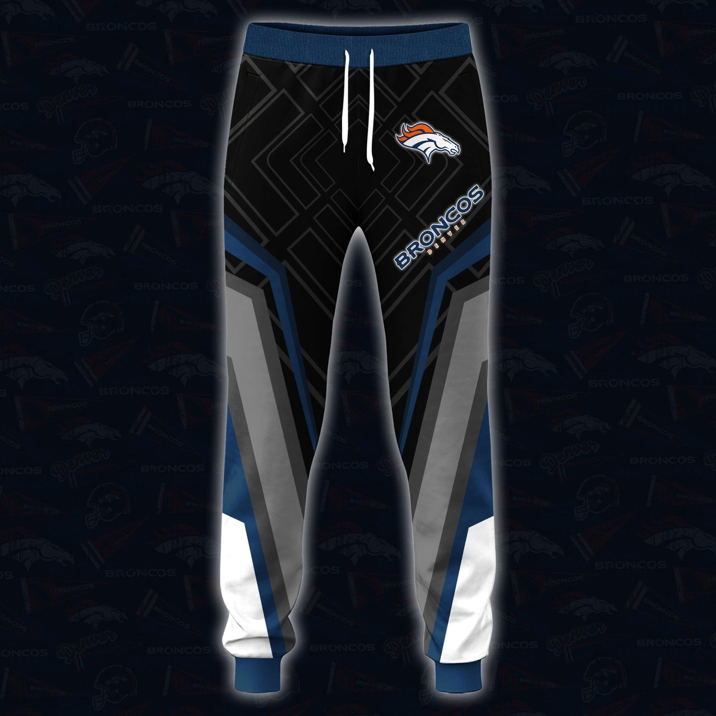 Denver Broncos Combo Hoodie And Sweatpants Custom Your Name, Sport Hoodie Sweatpants Set, Sport Gifts For Fans ETRG-62591