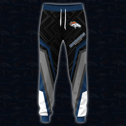 Denver Broncos Combo Hoodie And Sweatpants Custom Your Name, Sport Hoodie Sweatpants Set, Sport Gifts For Fans ETRG-62591