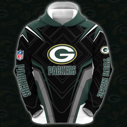 Green Bay Packers Combo Hoodie And Sweatpants Custom Your Name, Sport Hoodie Sweatpants Set, Sport Gifts For Fans ETRG-62591