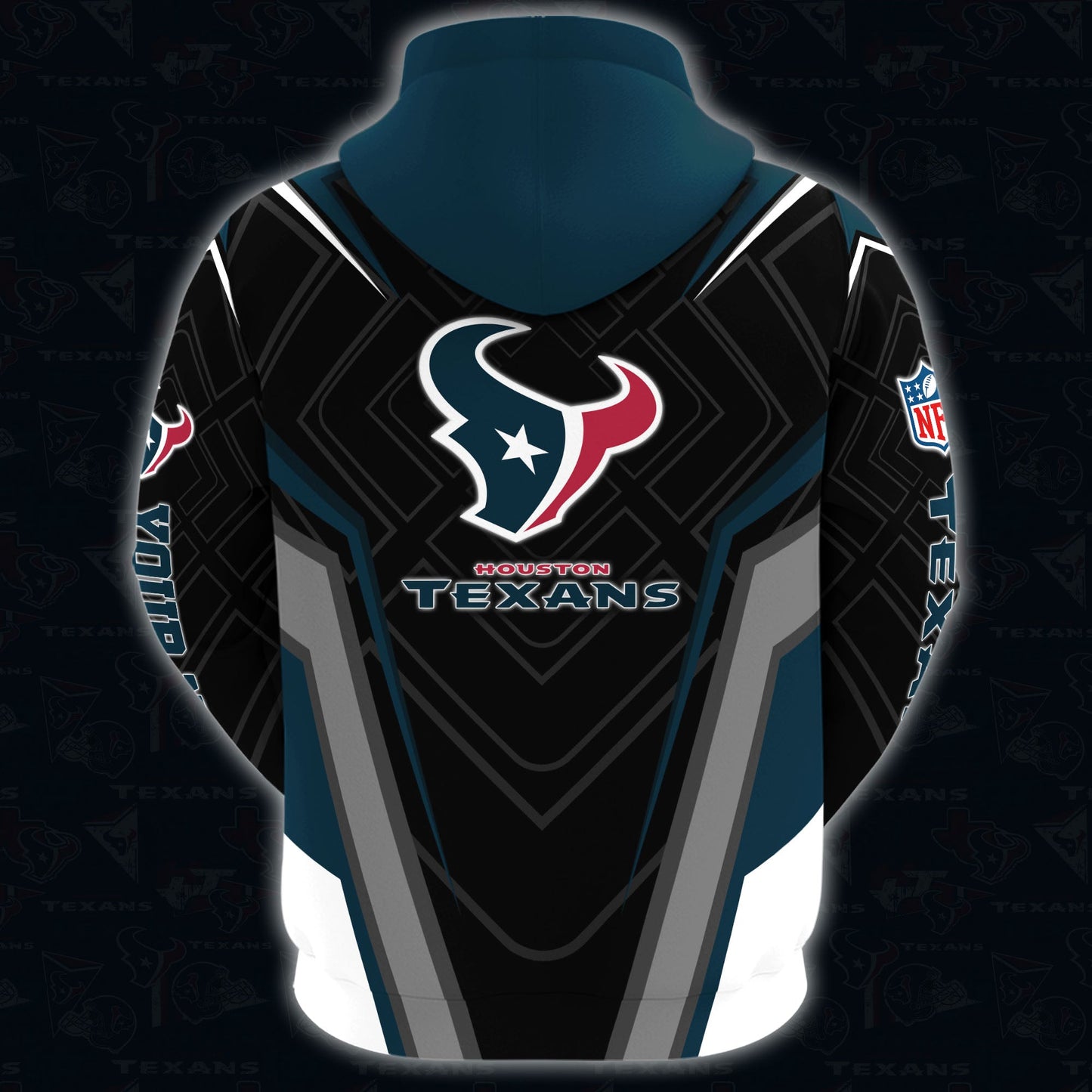 Houston Texans Combo Hoodie And Sweatpants Custom Your Name, Sport Hoodie Sweatpants Set, Sport Gifts For Fans ETRG-62591