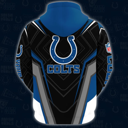 Indianapolis Colts Combo Hoodie And Sweatpants Custom Your Name, Sport Hoodie Sweatpants Set, Sport Gifts For Fans ETRG-62591