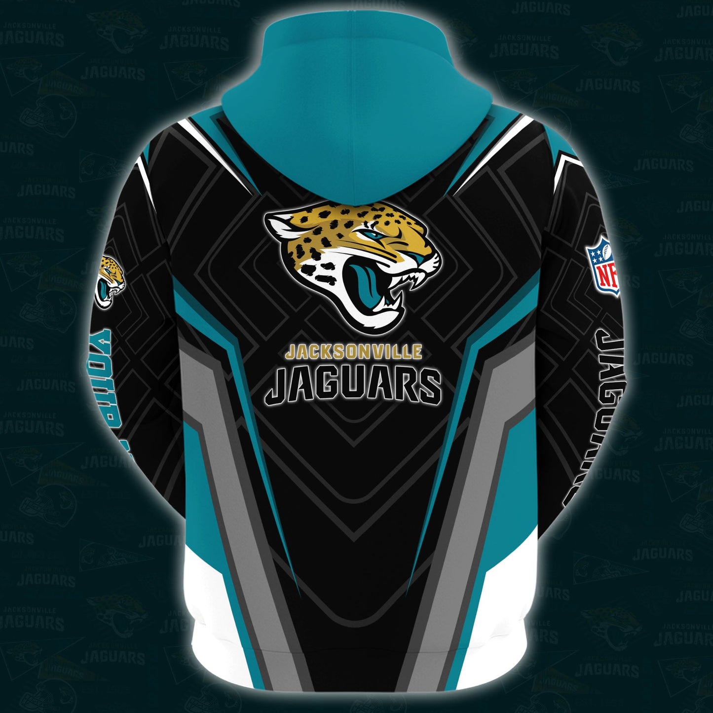 Jacksonville Jaguars Combo Hoodie And Sweatpants Custom Your Name, Sport Hoodie Sweatpants Set, Sport Gifts For Fans ETRG-62591