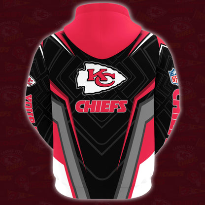 3 Best Selling Kansas City Chiefs Combo Hoodie And Sweatpants Custom Your Name, Sport Hoodie Sweatpants Set, Sport Gifts For Fans ETRG-62591