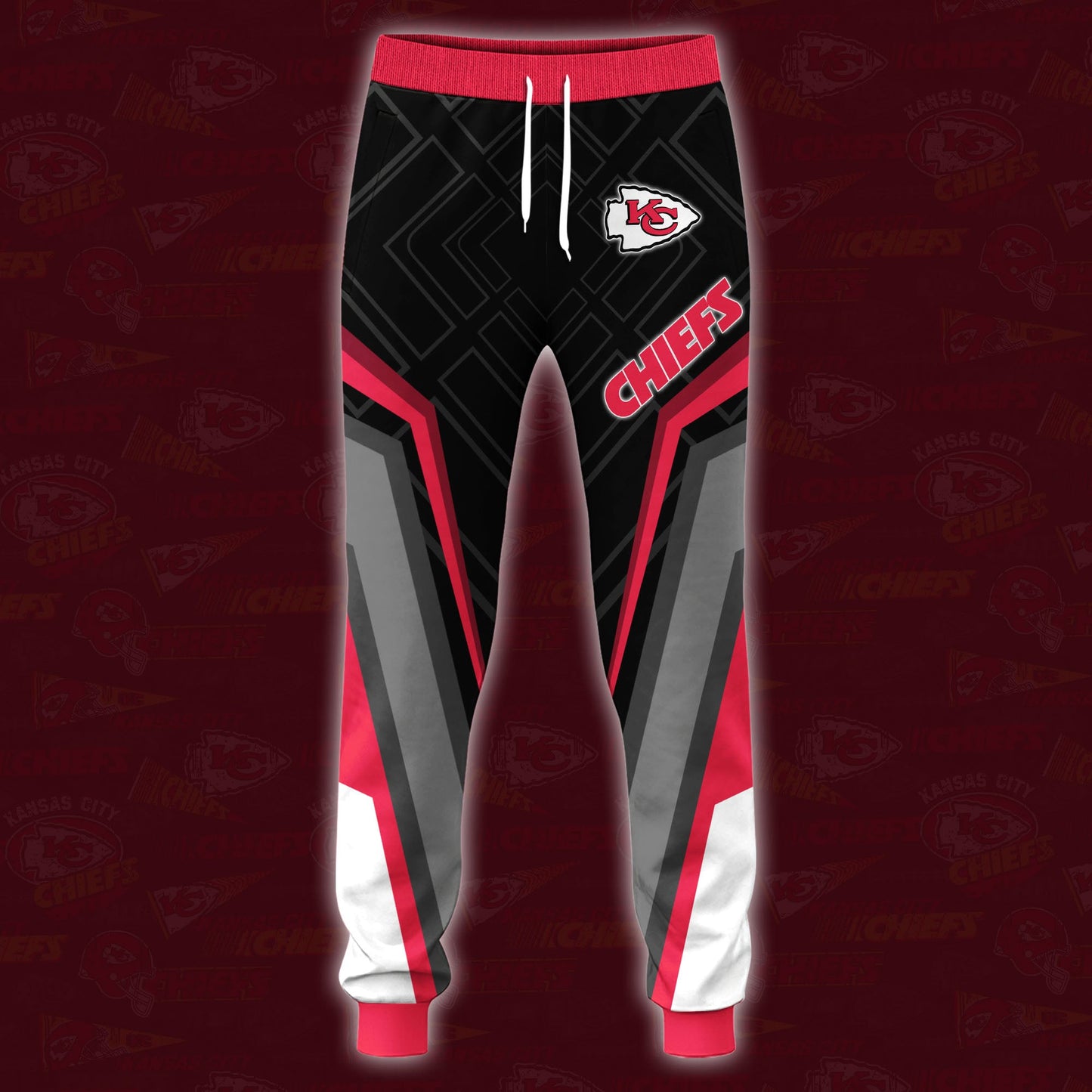 3 Best Selling Kansas City Chiefs Combo Hoodie And Sweatpants Custom Your Name, Sport Hoodie Sweatpants Set, Sport Gifts For Fans ETRG-62591