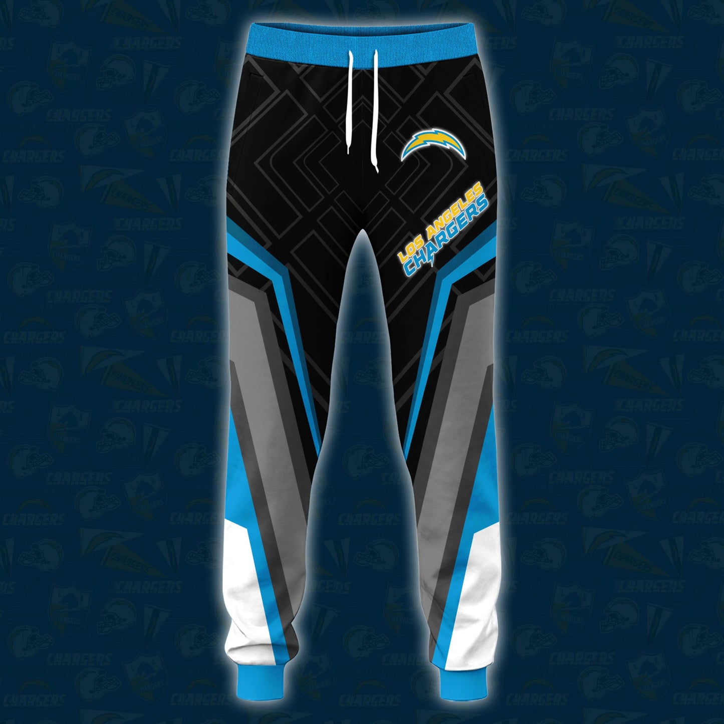 Los Angeles Chargers Combo Hoodie And Sweatpants Custom Your Name, Sport Hoodie Sweatpants Set, Sport Gifts For Fans ETRG-62591