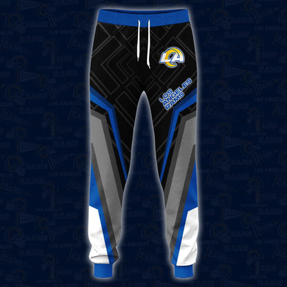 Los Angeles Rams Combo Hoodie And Sweatpants Custom Your Name, Sport Hoodie Sweatpants Set, Sport Gifts For Fans ETRG-62591