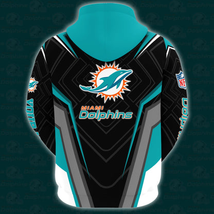 Miami Dolphins Combo Hoodie And Sweatpants Custom Your Name, Sport Hoodie Sweatpants Set, Sport Gifts For Fans ETRG-62591