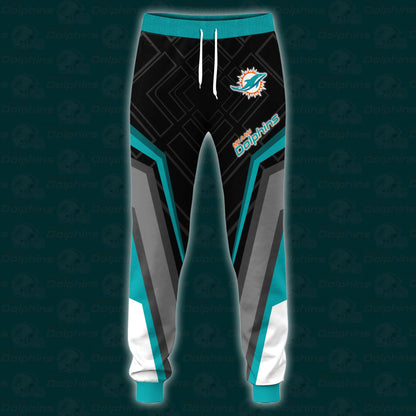 Miami Dolphins Combo Hoodie And Sweatpants Custom Your Name, Sport Hoodie Sweatpants Set, Sport Gifts For Fans ETRG-62591