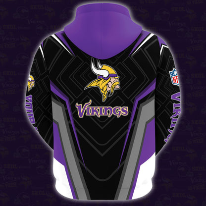 Minnesota Vikings Combo Hoodie And Sweatpants Custom Your Name, Sport Hoodie Sweatpants Set, Sport Gifts For Fans ETRG-62591