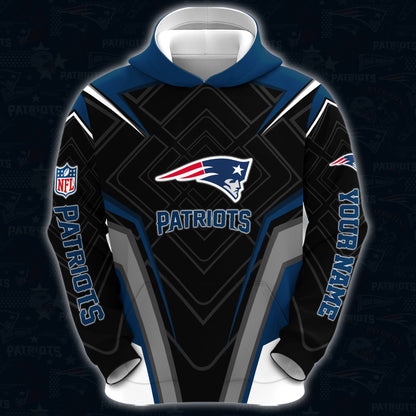 New England Patriots Combo Hoodie And Sweatpants Custom Your Name, Sport Hoodie Sweatpants Set, Sport Gifts For Fans ETRG-62591