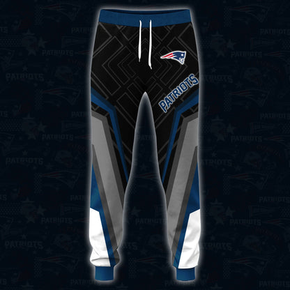 New England Patriots Combo Hoodie And Sweatpants Custom Your Name, Sport Hoodie Sweatpants Set, Sport Gifts For Fans ETRG-62591