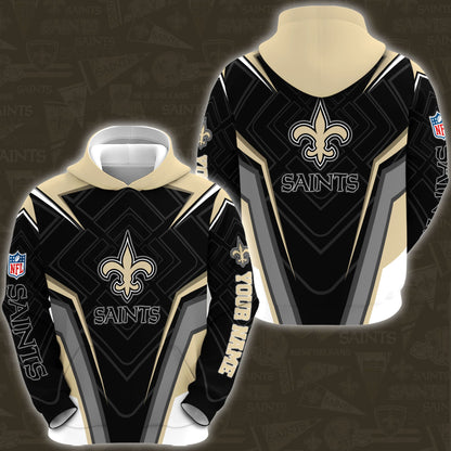 New Orleans Saints Combo Hoodie And Sweatpants Custom Your Name, Sport Hoodie Sweatpants Set, Sport Gifts For Fans ETRG-62591