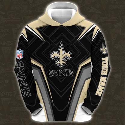 New Orleans Saints Combo Hoodie And Sweatpants Custom Your Name, Sport Hoodie Sweatpants Set, Sport Gifts For Fans ETRG-62591