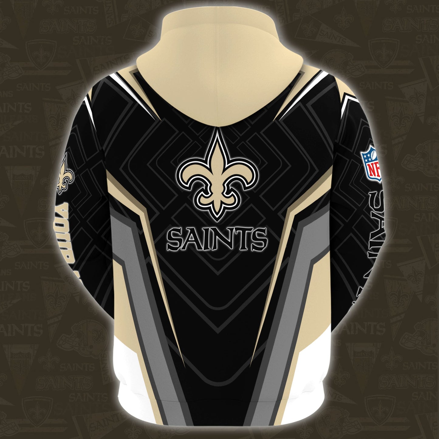 New Orleans Saints Combo Hoodie And Sweatpants Custom Your Name, Sport Hoodie Sweatpants Set, Sport Gifts For Fans ETRG-62591