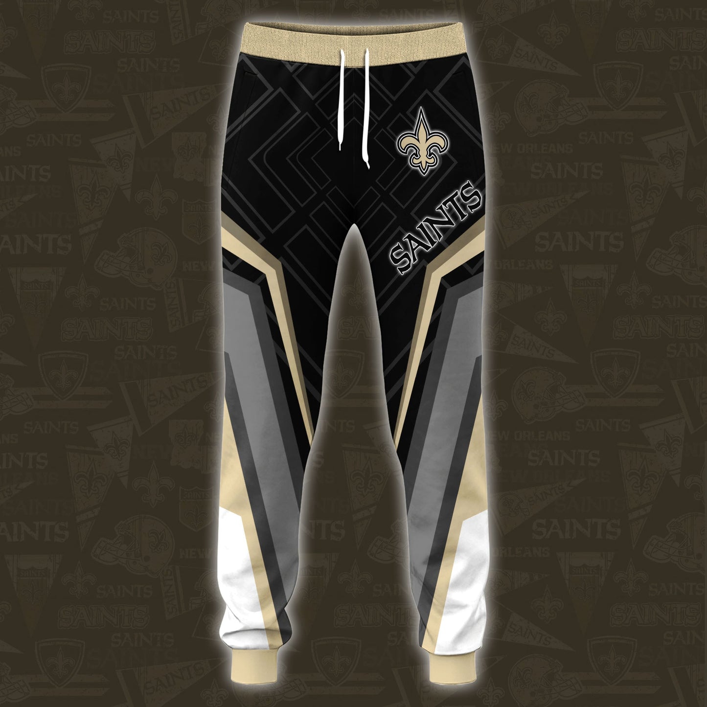 New Orleans Saints Combo Hoodie And Sweatpants Custom Your Name, Sport Hoodie Sweatpants Set, Sport Gifts For Fans ETRG-62591