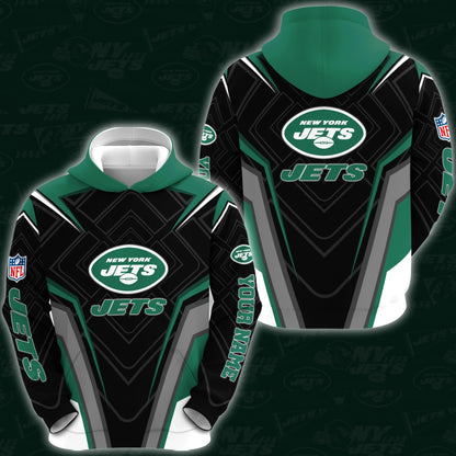 New York Jets Combo Hoodie And Sweatpants Custom Your Name, Sport Hoodie Sweatpants Set, Sport Gifts For Fans ETRG-62591