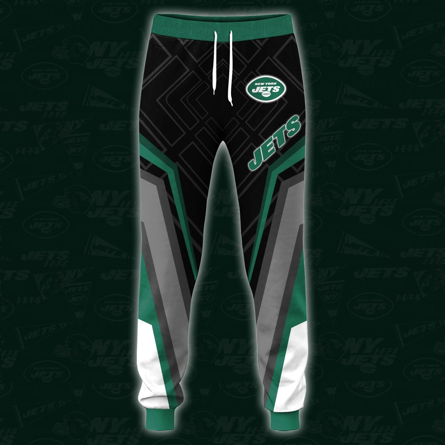 New York Jets Combo Hoodie And Sweatpants Custom Your Name, Sport Hoodie Sweatpants Set, Sport Gifts For Fans ETRG-62591