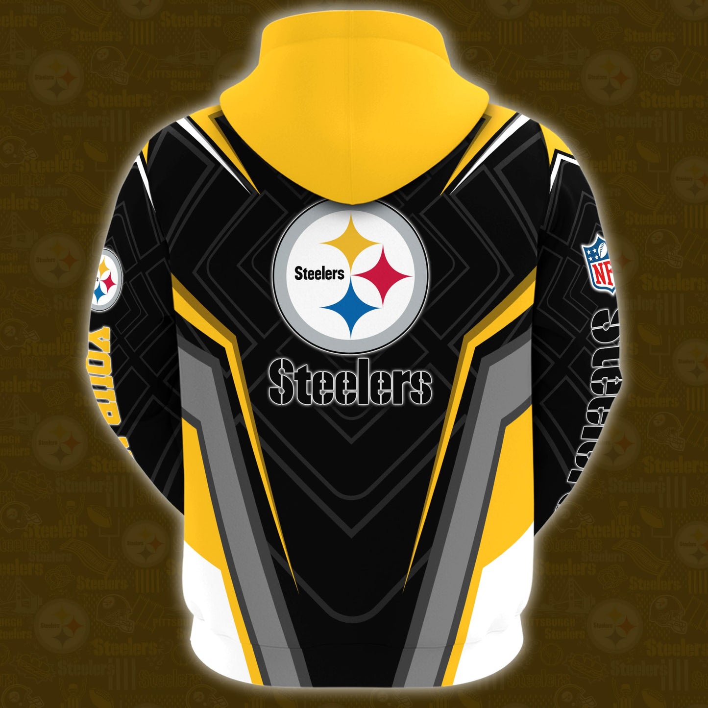 2 Best Selling Pittsburgh Steelers Combo Hoodie And Sweatpants Custom Your Name, Sport Hoodie Sweatpants Set, Sport Gifts For Fans ETRG-62591