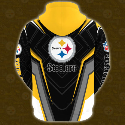 2 Best Selling Pittsburgh Steelers Combo Hoodie And Sweatpants Custom Your Name, Sport Hoodie Sweatpants Set, Sport Gifts For Fans ETRG-62591