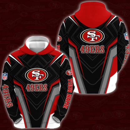 6 Best Selling San Francisco 49ers Combo Hoodie And Sweatpants Custom Your Name, Sport Hoodie Sweatpants Set, Sport Gifts For Fans ETRG-62591