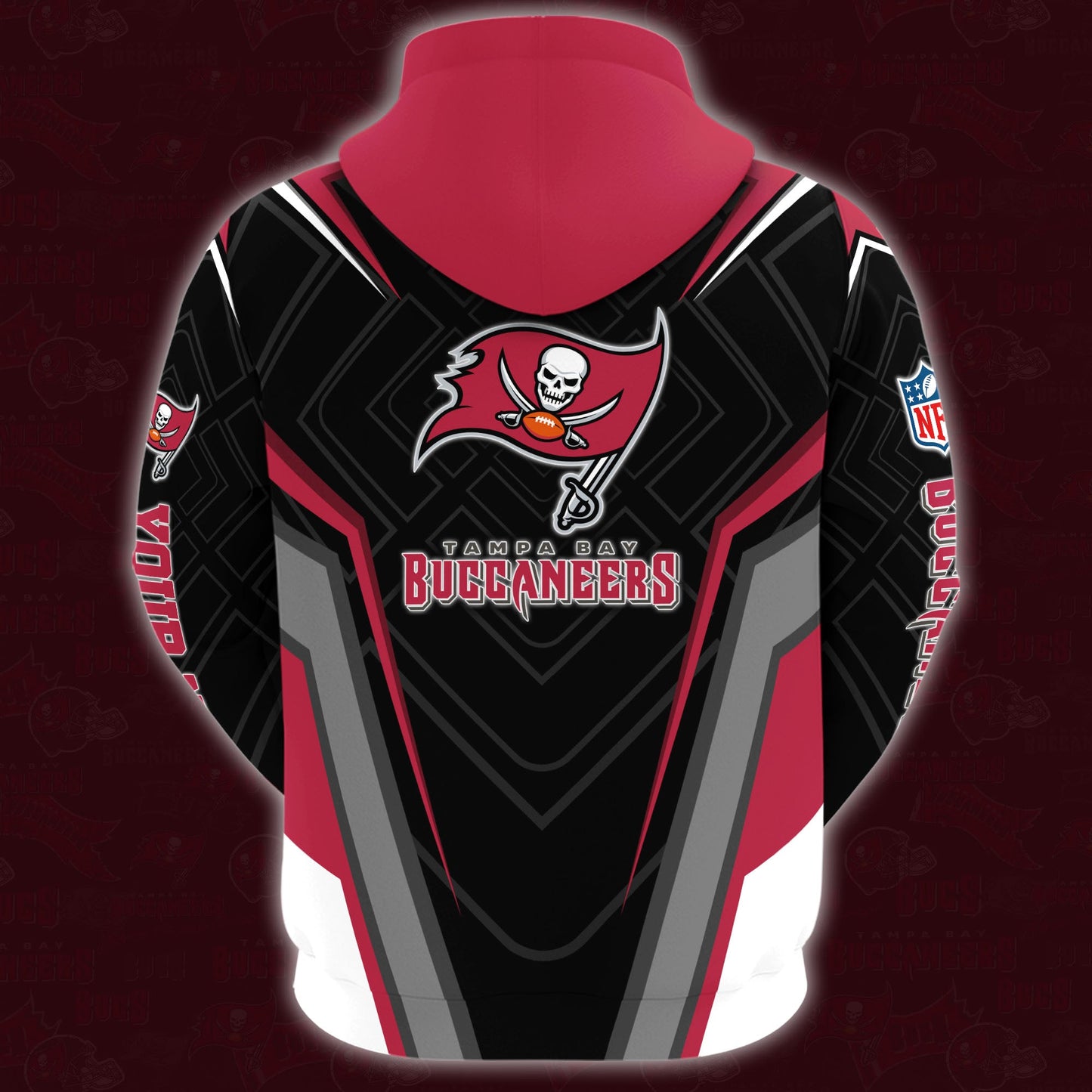 Tampa Bay Buccaneers Combo Hoodie And Sweatpants Custom Your Name, Sport Hoodie Sweatpants Set, Sport Gifts For Fans ETRG-62591