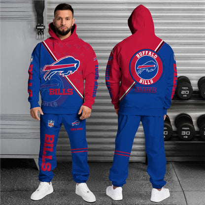 Buffalo Bills Combo Hoodie And Sweatpants Custom Your Name, Sport Clothings, Sport Gifts ETRG-62940