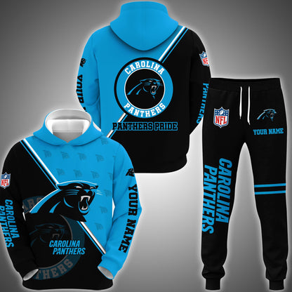 Carolina Panthers Combo Hoodie And Sweatpants Custom Your Name, Sport Clothings, Sport Gifts ETRG-62940