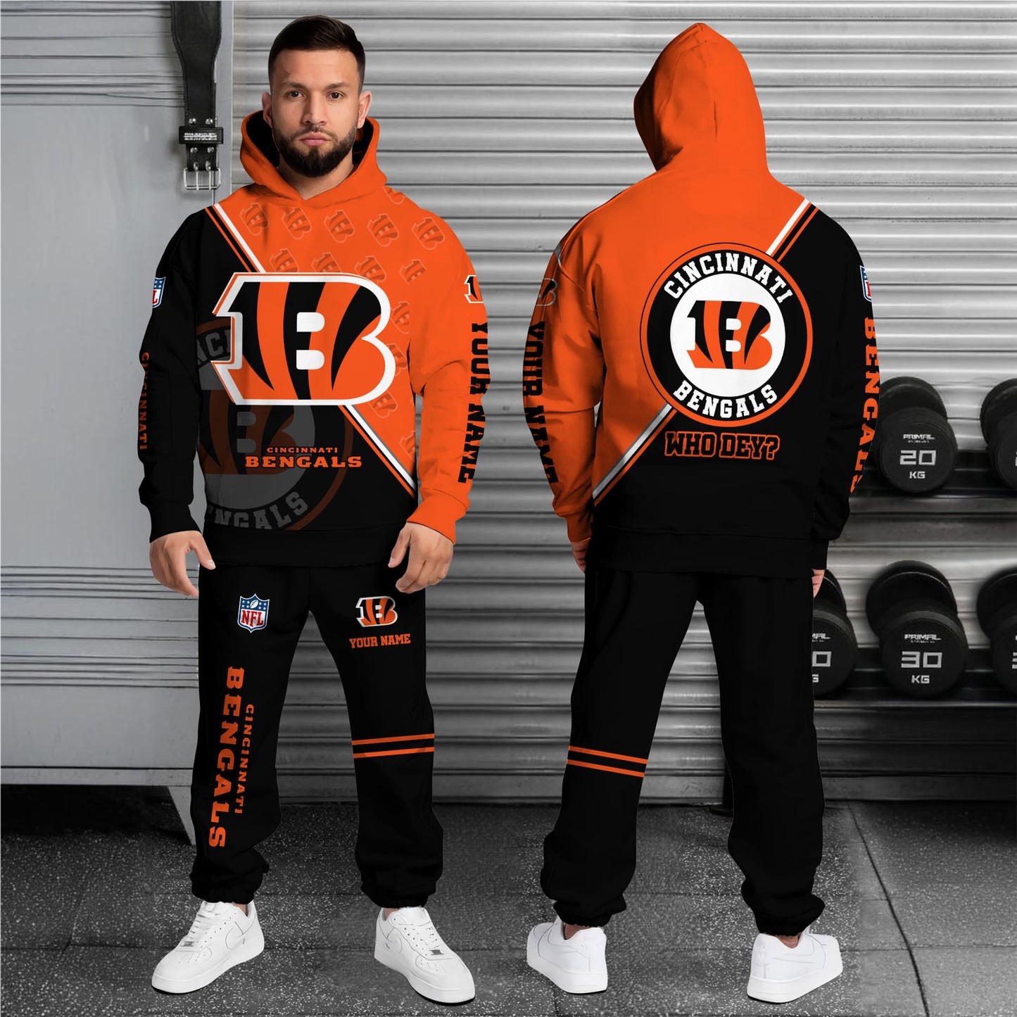 Cincinnati Bengals Combo Hoodie And Sweatpants Custom Your Name, Sport Clothings, Sport Gifts ETRG-62940