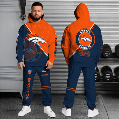Denver Broncos Combo Hoodie And Sweatpants Custom Your Name, Sport Clothings, Sport Gifts ETRG-62940