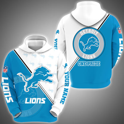 Detroit Lions Combo Hoodie And Sweatpants Custom Your Name, Sport Clothings, Sport Gifts ETRG-62940