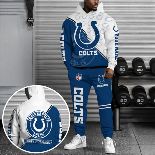 Indianapolis Colts Combo Hoodie And Sweatpants Custom Your Name, Sport Clothings, Sport Gifts ETRG-62940