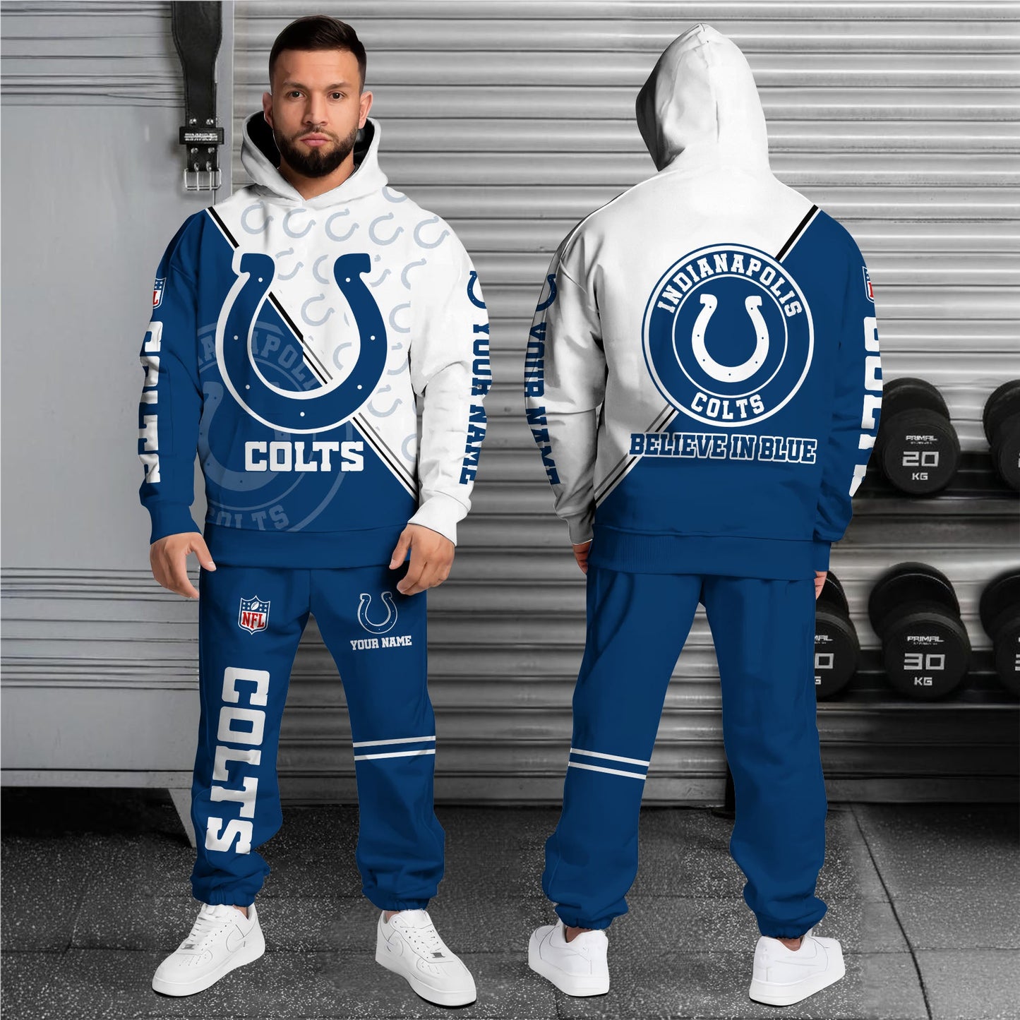 Indianapolis Colts Combo Hoodie And Sweatpants Custom Your Name, Sport Clothings, Sport Gifts ETRG-62940