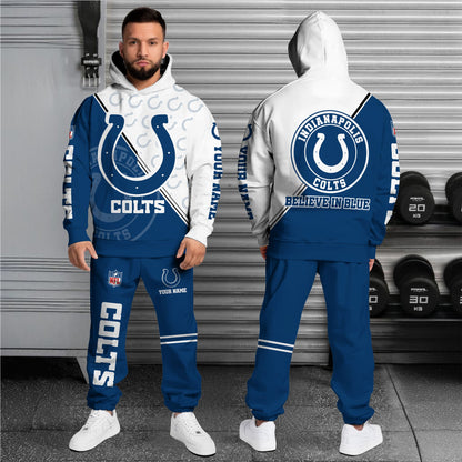 Indianapolis Colts Combo Hoodie And Sweatpants Custom Your Name, Sport Clothings, Sport Gifts ETRG-62940
