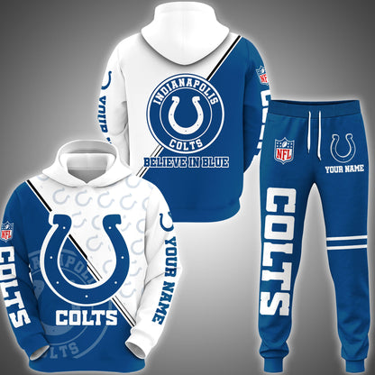 Indianapolis Colts Combo Hoodie And Sweatpants Custom Your Name, Sport Clothings, Sport Gifts ETRG-62940