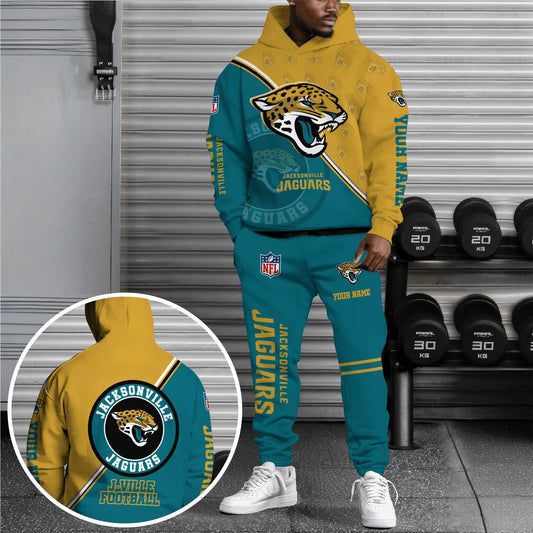 Jacksonville Jaguars Combo Hoodie And Sweatpants Custom Your Name, Sport Clothings, Sport Gifts ETRG-62940