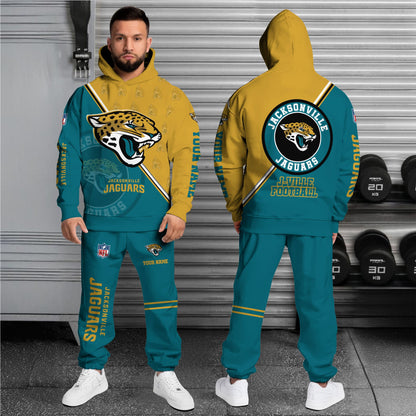Jacksonville Jaguars Combo Hoodie And Sweatpants Custom Your Name, Sport Clothings, Sport Gifts ETRG-62940