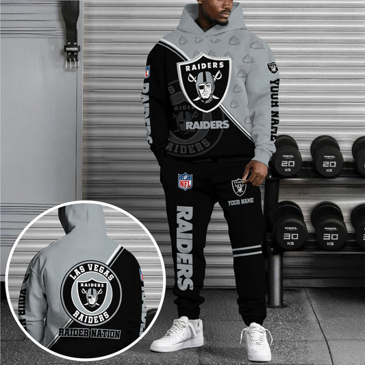 5 Best Selling Las Vegas Raiders Combo Hoodie And Sweatpants Custom Your Name, Sport Clothings, Sport Gifts ETRG-62940