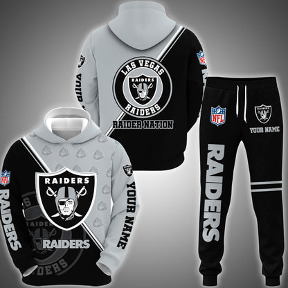 5 Best Selling Las Vegas Raiders Combo Hoodie And Sweatpants Custom Your Name, Sport Clothings, Sport Gifts ETRG-62940