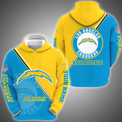 Los Angeles Chargers Combo Hoodie And Sweatpants Custom Your Name, Sport Clothings, Sport Gifts ETRG-62940