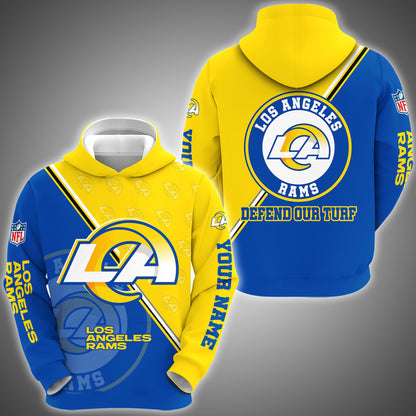 Los Angeles Rams Combo Hoodie And Sweatpants Custom Your Name, Sport Clothings, Sport Gifts ETRG-62940