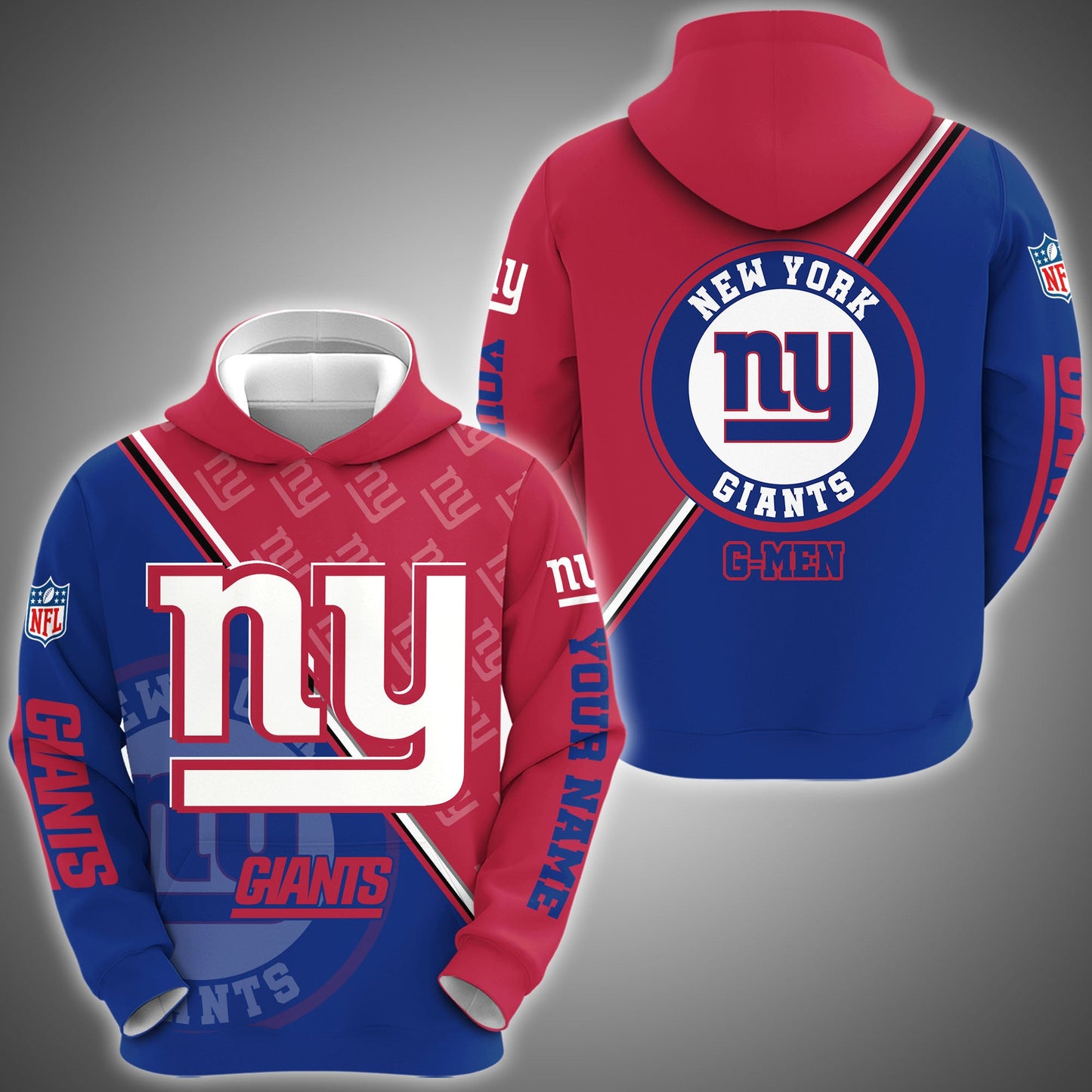 New York Giants Combo Hoodie And Sweatpants Custom Your Name, Sport Clothings, Sport Gifts ETRG-62940