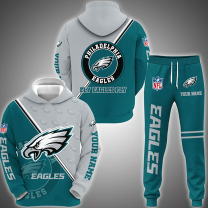 4 Best Selling Philadelphia Eagles Combo Hoodie And Sweatpants Custom Your Name, Sport Clothings, Sport Gifts ETRG-62940
