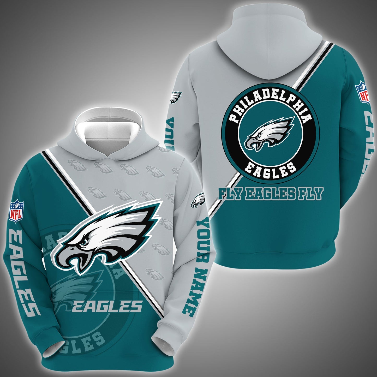 4 Best Selling Philadelphia Eagles Combo Hoodie And Sweatpants Custom Your Name, Sport Clothings, Sport Gifts ETRG-62940