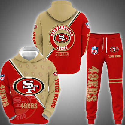 6 Best Selling San Francisco 49ers Combo Hoodie And Sweatpants Custom Your Name, Sport Clothings, Sport Gifts ETRG-62940