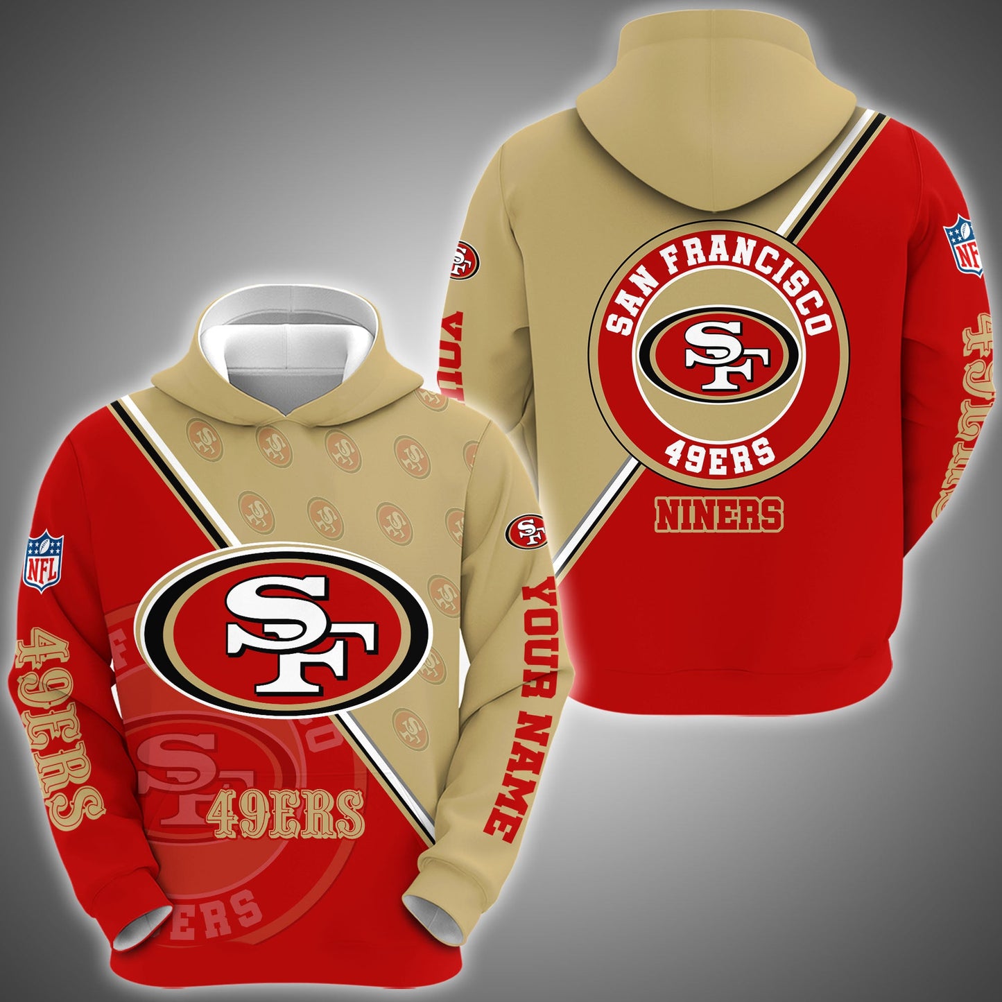 6 Best Selling San Francisco 49ers Combo Hoodie And Sweatpants Custom Your Name, Sport Clothings, Sport Gifts ETRG-62940