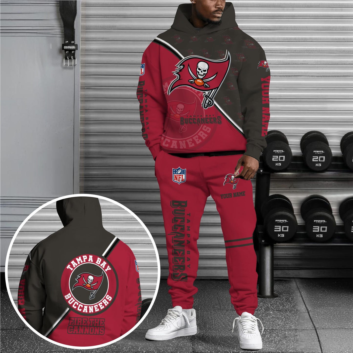 Tampa Bay Buccaneers Combo Hoodie And Sweatpants Custom Your Name, Sport Clothings, Sport Gifts ETRG-62940