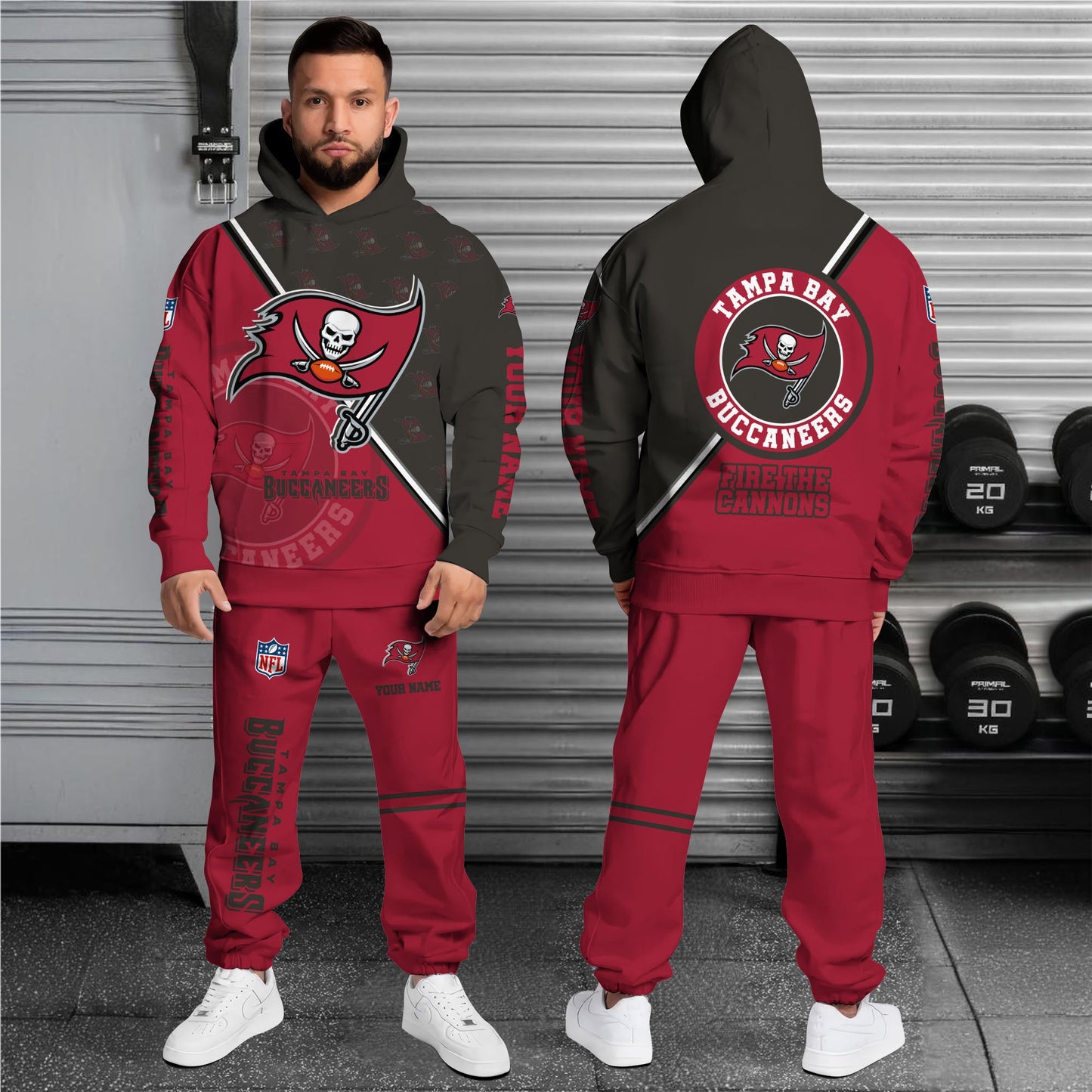 Tampa Bay Buccaneers Combo Hoodie And Sweatpants Custom Your Name, Sport Clothings, Sport Gifts ETRG-62940