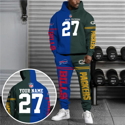 Buffalo Bills Combo Hoodie And Sweatpants Custom Team, Name And Number, Sport Gifts  ETRG-63041