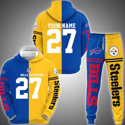Buffalo Bills Combo Hoodie And Sweatpants Custom Team, Name And Number, Sport Gifts  ETRG-63041